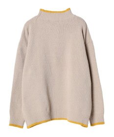 CRAFT STANDARD BOUTIQUE 洗えるモールニット配色プルオーバー