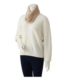 MOONBAT 【洗える】ふわもこマフラー ミニうさしっぽ