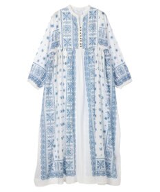 CRAFT STANDARD BOUTIQUE パネル柄ウエスト切り替えボリュームワンピース