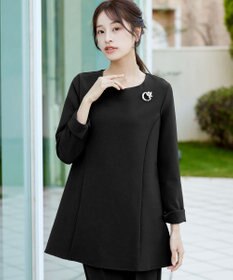 Tiaclasse 【3WAY・ストレッチジョーゼット】付け襟チュニック