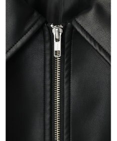 Green Parks ・ＥＬＥＮＣＡＲＥ　ＤＵＥ　合皮ステンカラーブルゾン