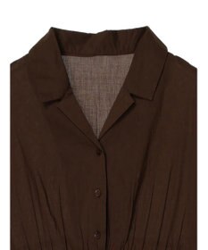 CRAFT STANDARD BOUTIQUE インド綿オープンカラーワンピース