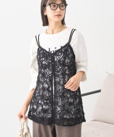 earth music&ecology モールレースキャミチュニック