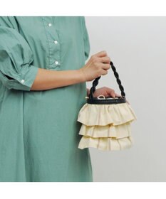 UNBILLION cachecache ミニフリルバケツ型2wayショルダーバッグ