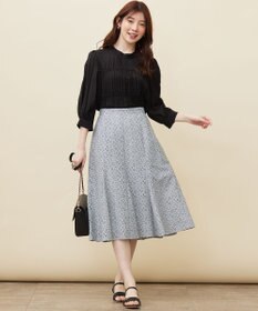 ANY SIS S 【洗える】コードレースフレア スカート