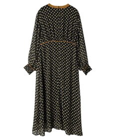 Green Parks armonia．ドットプリントパイピングワンピース