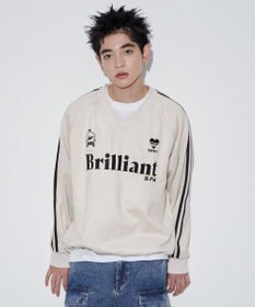 WEGO 【ユニセックス着用ITEM】フェイクスウェードグラフィックプルオーバー