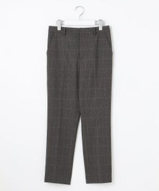 J.PRESS LADIES 【洗える】アルガンシルクチェック テーパード パンツ