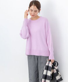 組曲 コットンカシミヤMIX クルーネックニット