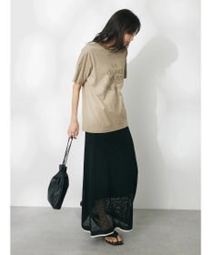 CRAFT STANDARD BOUTIQUE 配色メッシュニットスカート