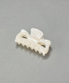 Phoebe マーブルカラーバンスクリップ　ホワイト