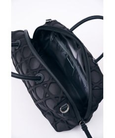 MIYABIYA 【撥水加工】篭目大柄エンボスボンディングミニボストン