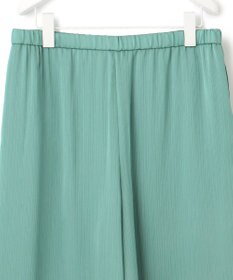 ICB 【接触冷感・洗える】サテンヨウリュウ ワイドストレートパンツ