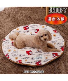 PET PARADISE スヌーピー うたたね柄 丸型マット  超小型犬 径70cm
