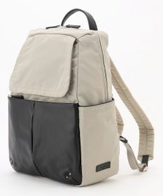 Y'SACCS NEWナイロン×レザーコンビシリーズ　前ポケットラージリュックサック
