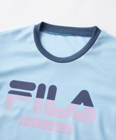 OP／FILA 【FILA】ブランドロゴ半袖リンガーTシャツ