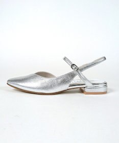 Dominic3 シープレザー Vカット バックストラップパンプス