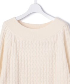 23区 【洗える】セミウーステッド ケーブル ニット