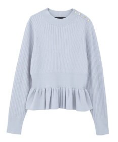 YECCA VECCA 金釦ペプラムニット