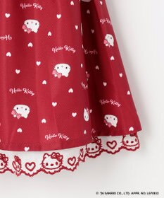 ANY KIDS 【ハローキティ×ANY KIDS】裾レース刺繍 総柄スカート