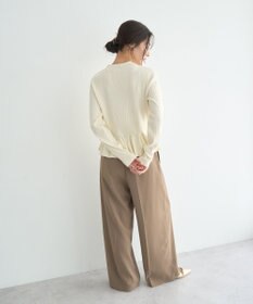 YECCA VECCA 金釦ペプラムニット