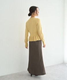 YECCA VECCA 金釦ペプラムニット