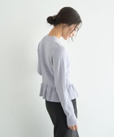 YECCA VECCA 金釦ペプラムニット