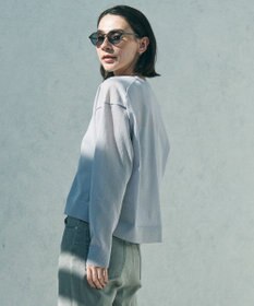 UNFILO シアーフォルムニット キーネックカーディガン