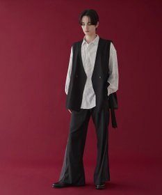 WEGO 【ユニセックス着用ITEM】サイドZIPフレアスラックス