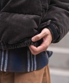 WEGO 【ユニセックス着用ITEM/MLサイズ展開】コーデュロイパファーブルゾン