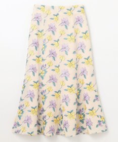 GRACE CONTINENTAL フラワー刺繍フレアスカート