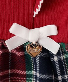 ANY KIDS チェック柄 ドッキング ワンピース