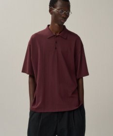 ATON FRESCA KNIT | ハーフスリーブポロセーター - UNISEX