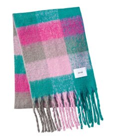 MOONBAT estaa ボリュームマフラー カラーブロック／手洗い可