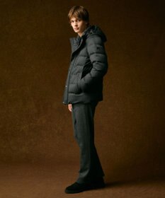 JOSEPH ABBOUD 【フード取り外し可】ライトメリノダウン ブルゾン