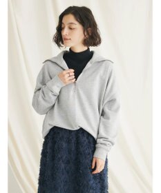CRAFT STANDARD BOUTIQUE 　裏毛セーラーカラーＺＩＰプルオーバー