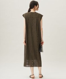 自由区 S 【洗える】フラワータイルレース ワンピース