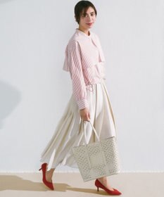 ANY SIS 【UVカット・接触冷感・速乾】クロップトヨークハオリ シャツ