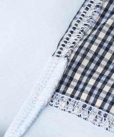 組曲 KIDS 【150-160㎝】 ミニチェック レイヤードトップス