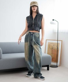 WEGO ノースリーブジップパーカー