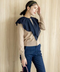 組曲 【洗える・6色展開】Elenaベーシックニット カーディガン