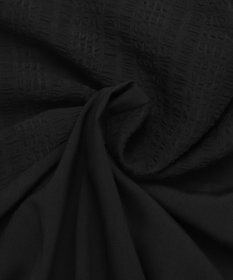 Tiaclasse L 【洗える】シアーコンビチュニックブラウス