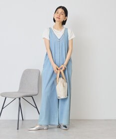 AMERICAN HOLIC バックリボンデニムオールインワン