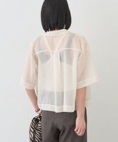 AMERICAN HOLIC シアーショート丈開襟シャツ