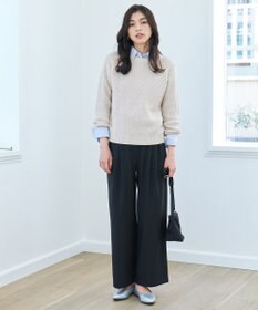 ANY 【手洗い可/UVカット】シャイニーコットンニット