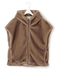 ICB 【洗える】ミンクライクファー フーディジレ コート