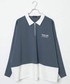 WEGO ドルマンポンチハーフジップロンT