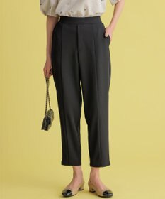 組曲 【WEB限定】ジョーゼットジャージーテーパード パンツ ブラック系