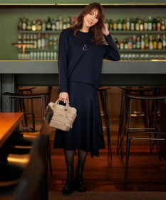 23区 【CLASSY.1月号掲載】ウール圧縮スムース クルーネック トップス