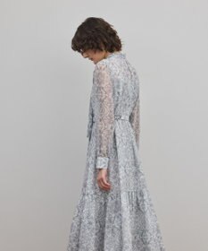 GRACE CONTINENTAL ダマスク柄風プリントワンピース